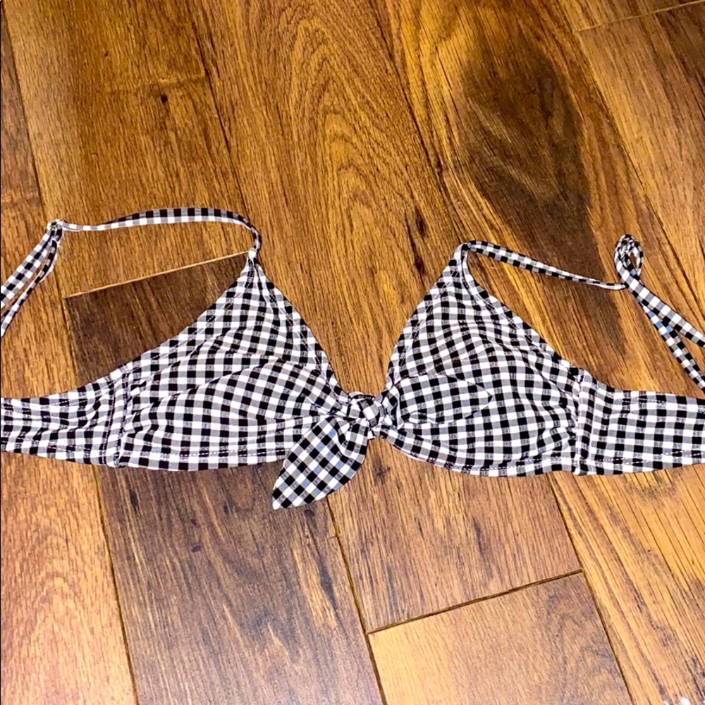 Plaid swimsuit top!
